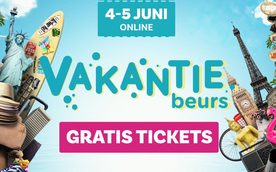 Speciale online editie van Vakantiebeurs dit weekend gratis bij te wonen