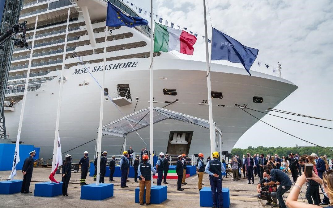 MSC Seashore door Fincantieri overgedragen aan MSC Cruises