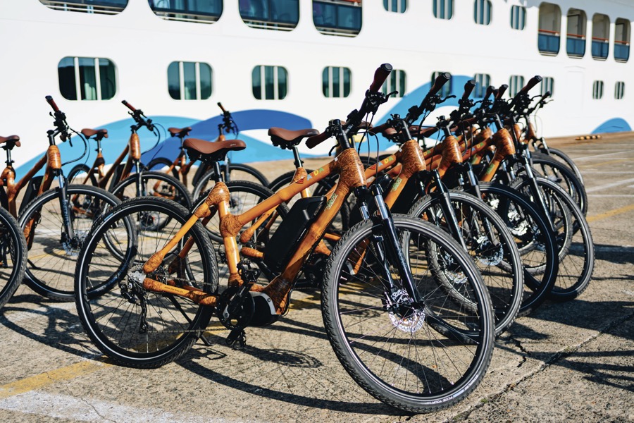 Duurzaam geproduceerde fietsen bij AIDA cruises